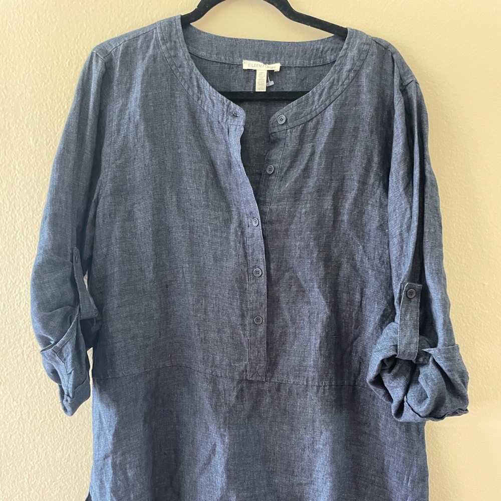 Eileen Fisher tunic blouse/ shirt dress